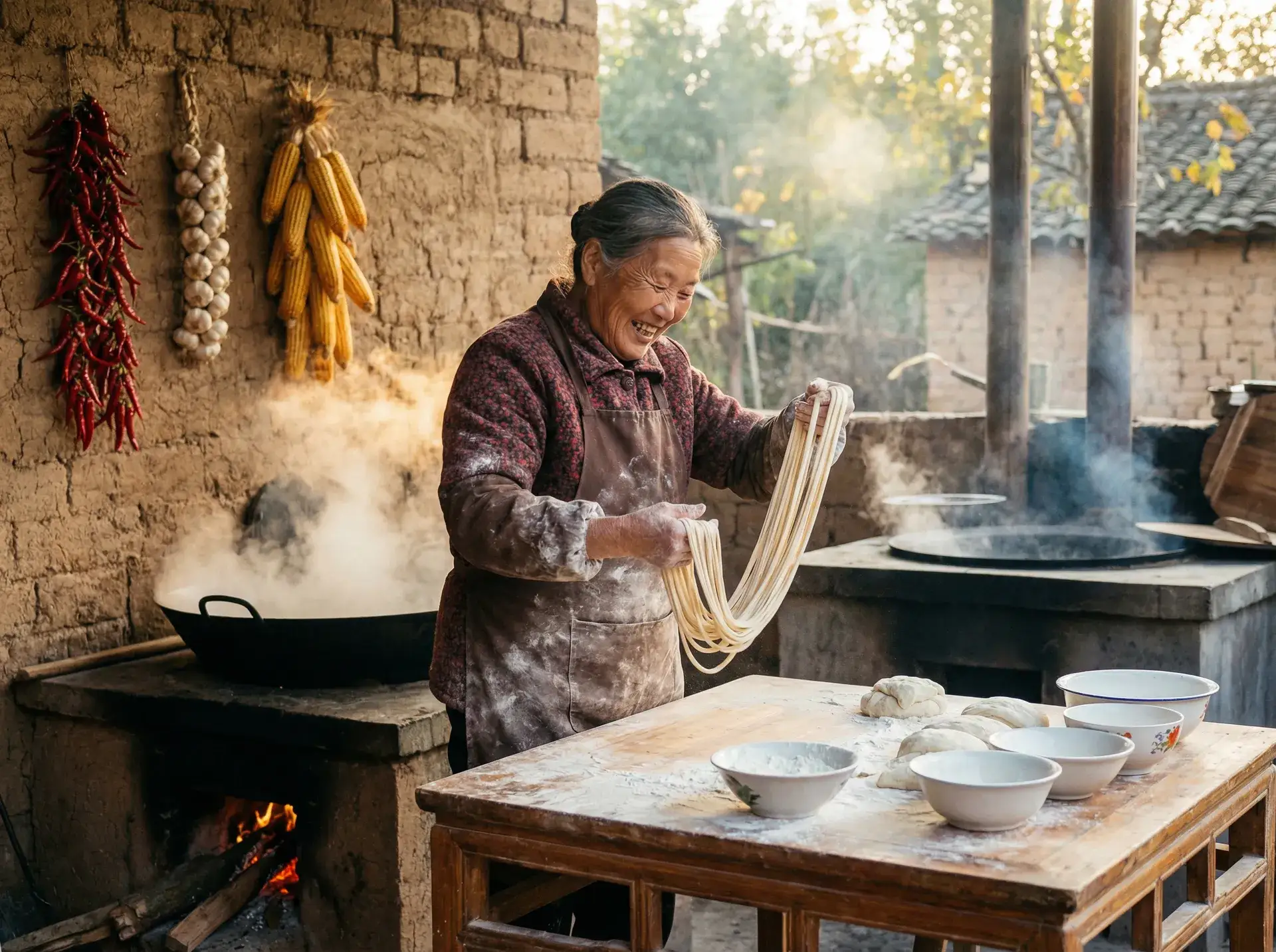 农家大嫂手擀面 - 八卦宗师高清完整版 乡村美食